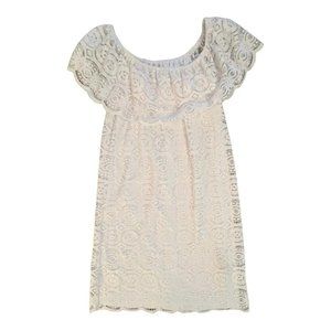 RN Studio by Ronni Nicole Scoop White Lace Dress‎ Womens Size 6